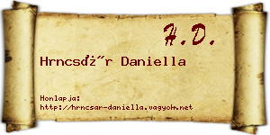 Hrncsár Daniella névjegykártya